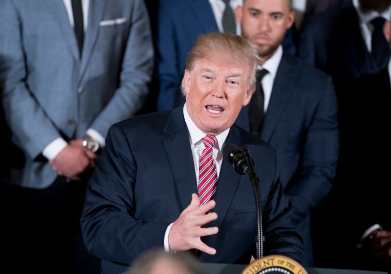 President Trump said in a speech at the Miramar Marine Corps Air Station that the U.S. might need a new military branch specifically dedicated to outer space.