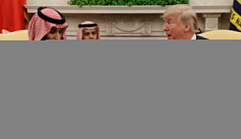President Trump meets with Saudi Crown Prince Mohammed bin Salman in the Oval Office of the White House, Tuesday, March 20, 2018, in Washington.