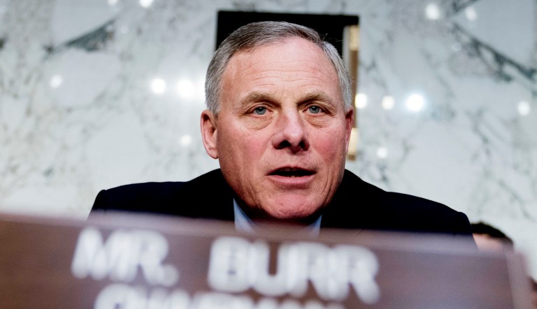 Senate Intelligence Chairman Richard Burr, R-N.C., speaks at a hearing on Capitol Hill in Washington, D.C.