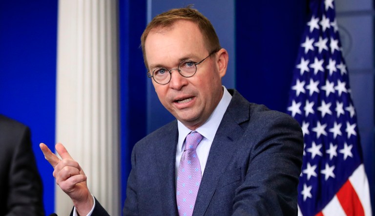 Mick Mulvaney seeks 20 percent funding cut for CFPB