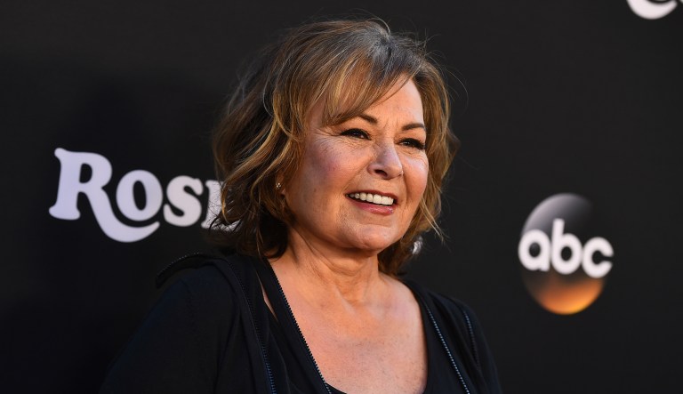 Roseanne Barr arrives at the Los Angeles premiere of "Roseanne" on March 23 in Burbank, Calif.