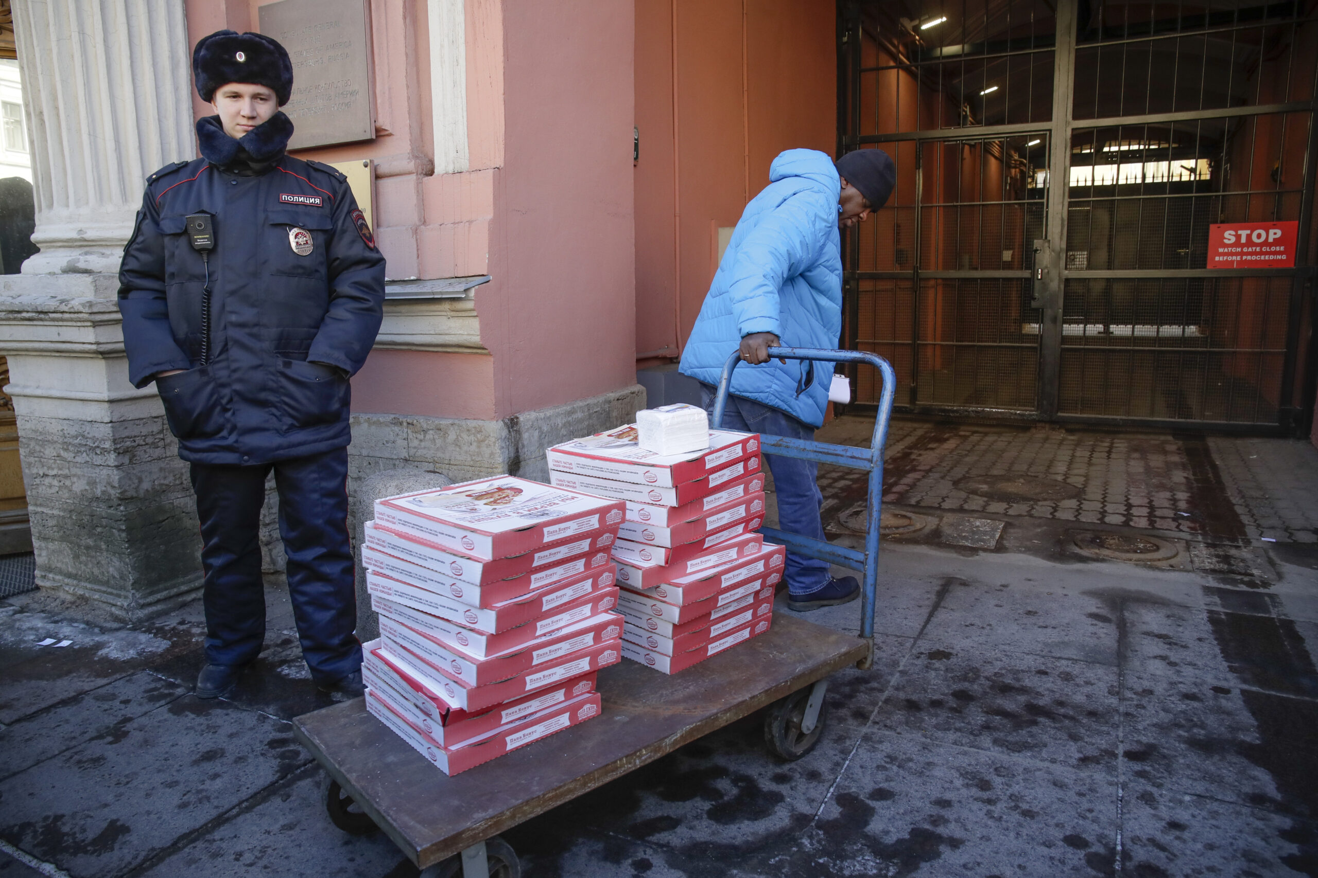 US Consulate orders pizza after Russia orders it shut down