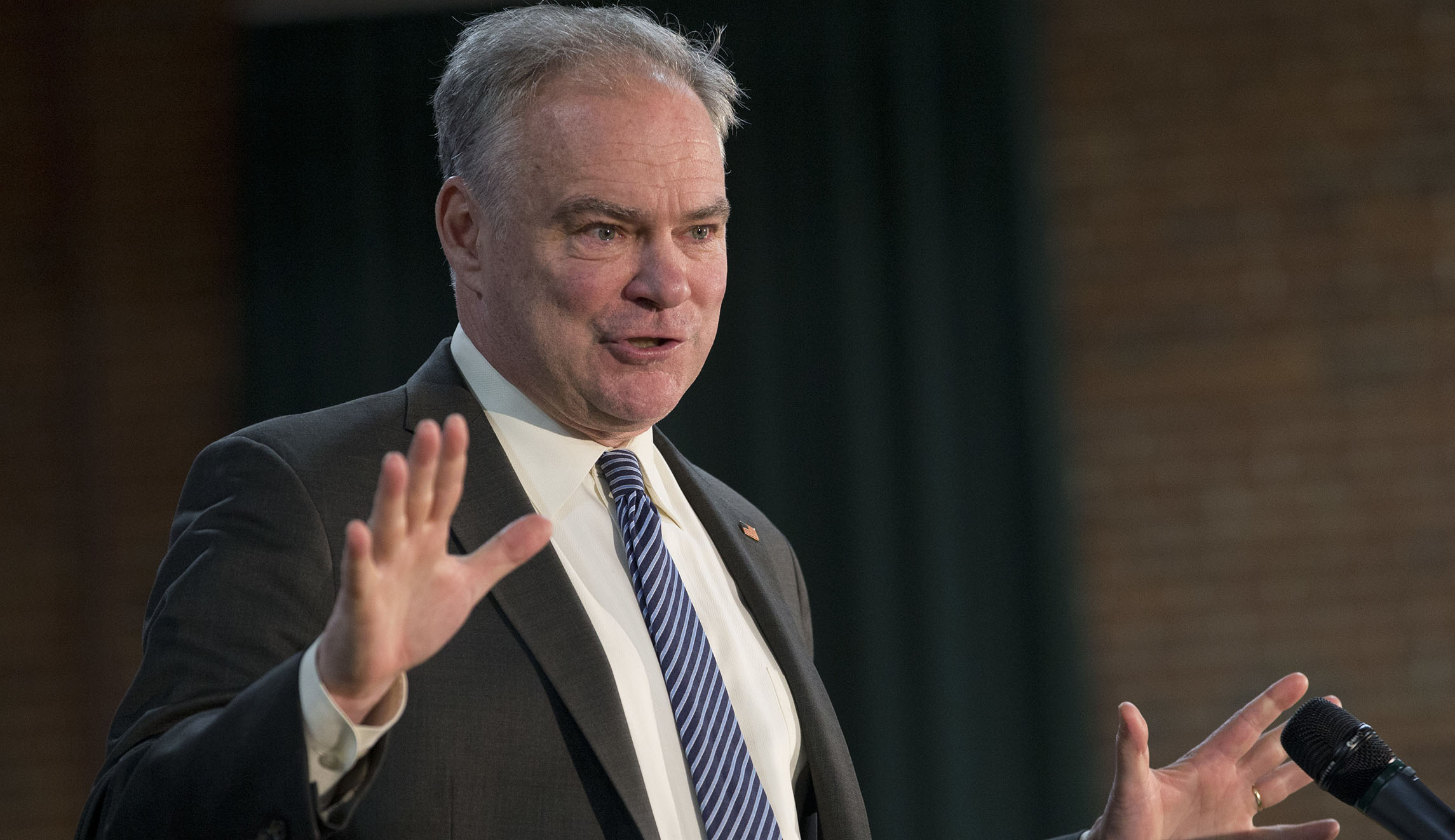 Tim Kaine says there is a ‘powerful argument’ that Trump may be disqualified from office