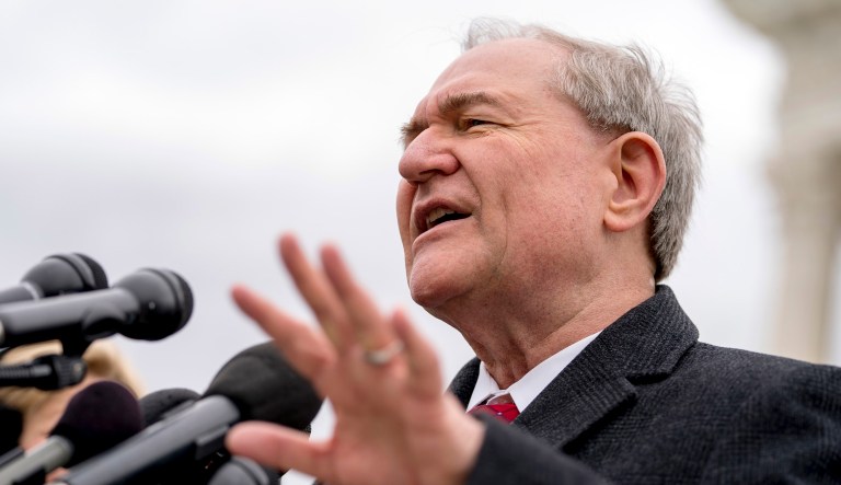 Former Virginia Gov. Jim Gilmore speaks.