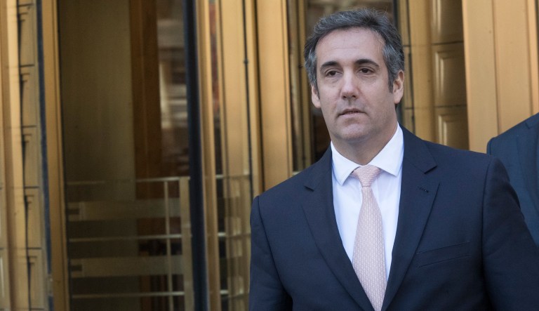 Michael Cohen, President Trump's personal attorney, leaves federal court in New York on April 26, 2018.