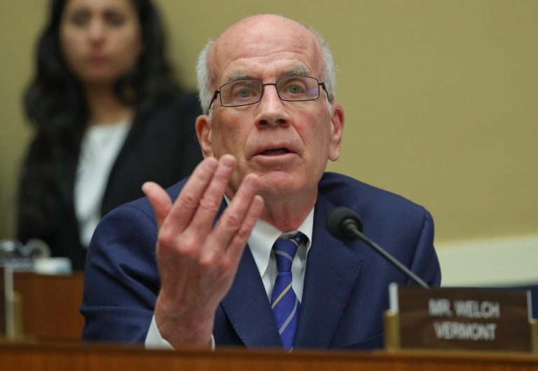 Rep. Peter Welch, D-Vt., questions Environmental Protection Agency Administrator Scott Pruitt, during a hearing before the House Energy and Commerce subcommittee on Capitol Hill in Washington, Thursday, April 26, 2018.