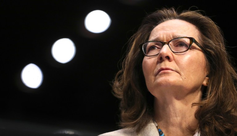CIA nominee Gina Haspel testifies during a confirmation hearing of the Senate Intelligence Committee on Capitol Hill Wednesday in Washington, D.C.