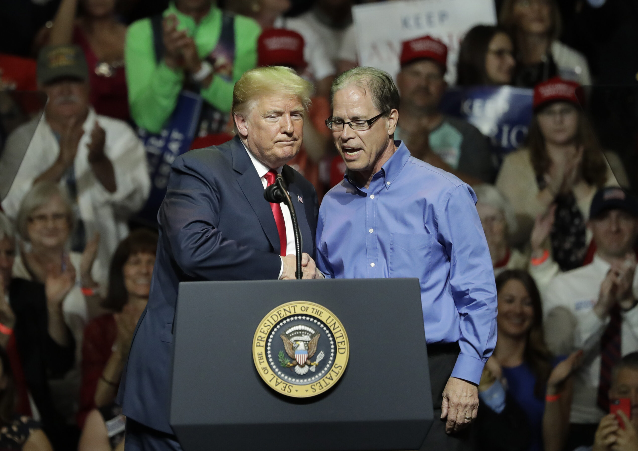 Indiana Republican Mike Braun walks the Trump tightrope