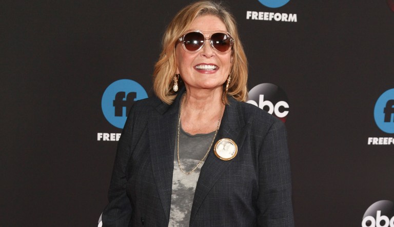 Roseanne Barr attends the Disney/ABC/Freeform 2018 Upfront Party at Tavern on the Green on Tuesday, May 15, 2018, in New York. 