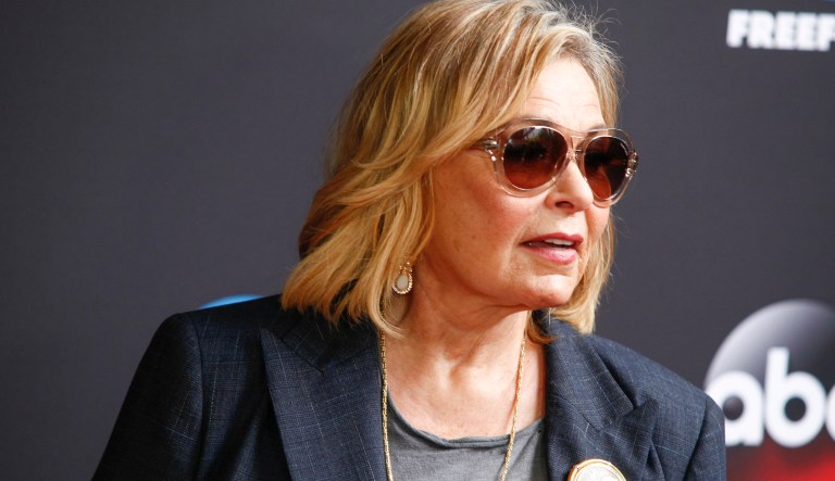 Roseanne Barr attends the Disney/ABC/Freeform 2018 Upfront Party at Tavern on the Green on Tuesday, May 15, 2018, in New York.