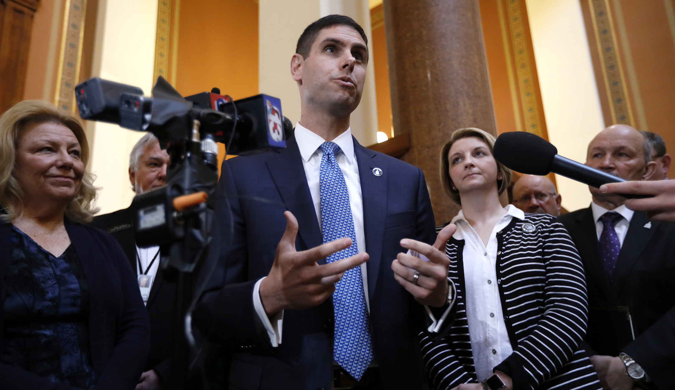 Democrat drops out of Iowa gubernatorial contest after sexual misconduct accusations