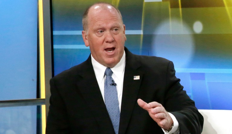 Acting Director of U.S. Immigration and Customs Enforcement Thomas Homan is interviewed on "Fox & Friends" in New York.