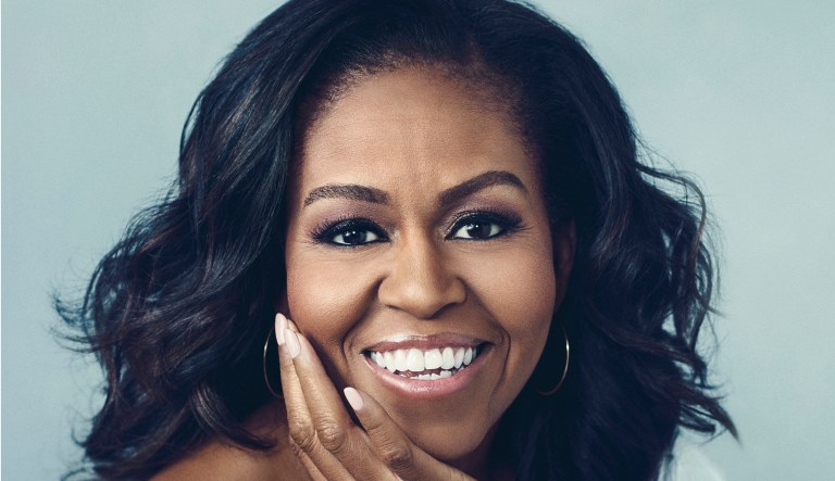 This cover image released by Crown Publishing Group shows "Becoming," by Michelle Obama, which comes out Nov. 13.