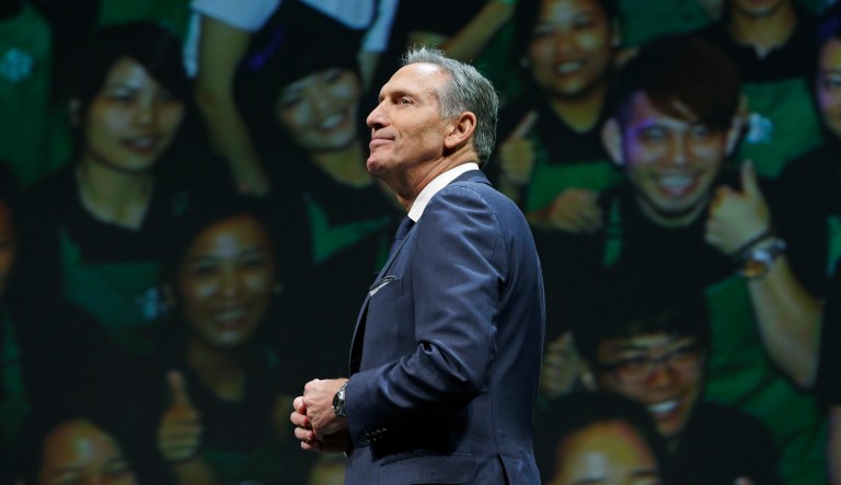 Howard Schultz doesn’t rule out a White House bid upon leaving Starbucks