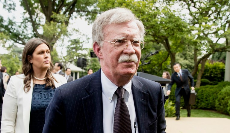 National security adviser John Bolton is pictured.