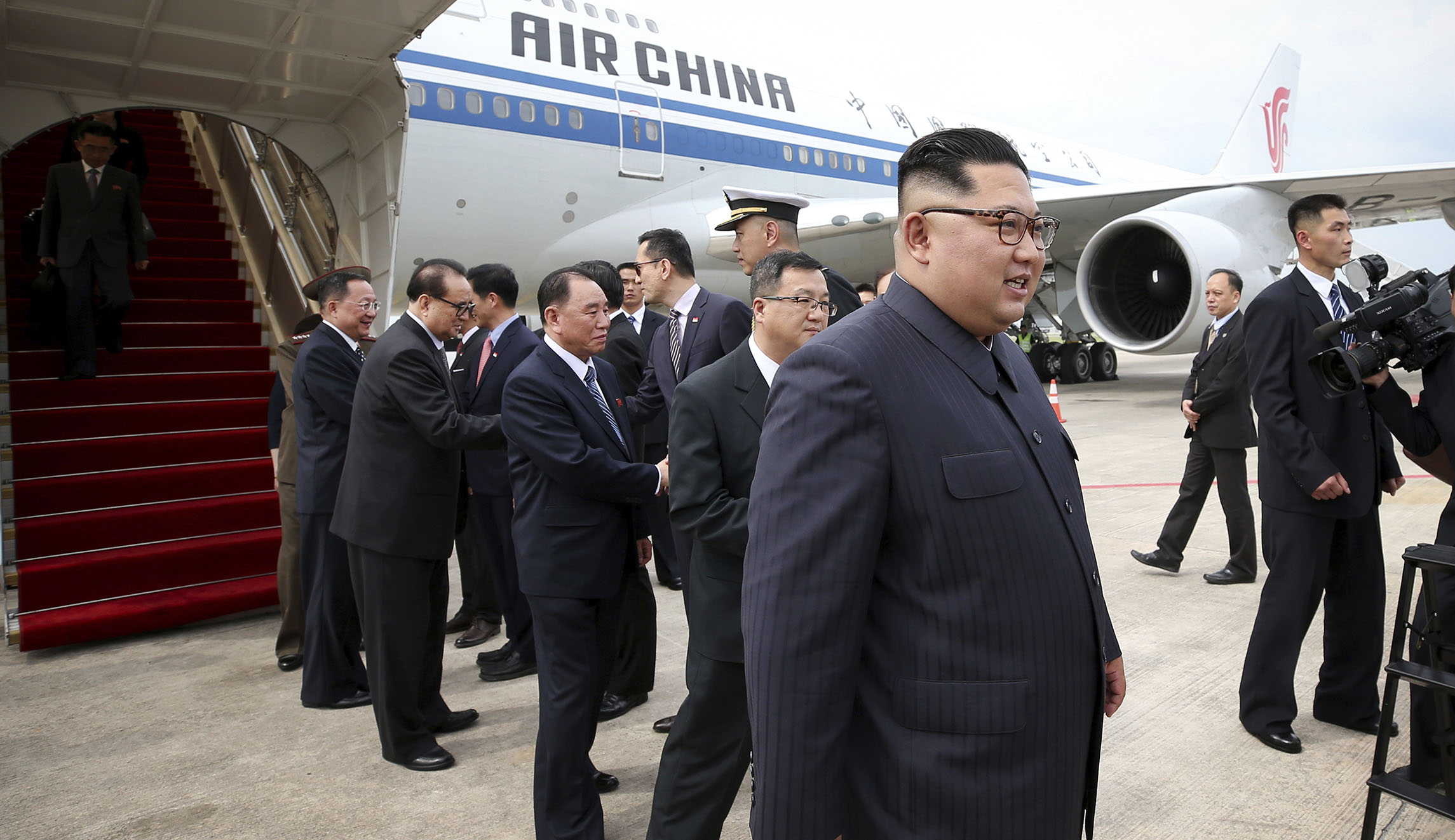 Kim Jong Un’s arrival on a Chinese plane fuels speculation ahead of summit with Trump