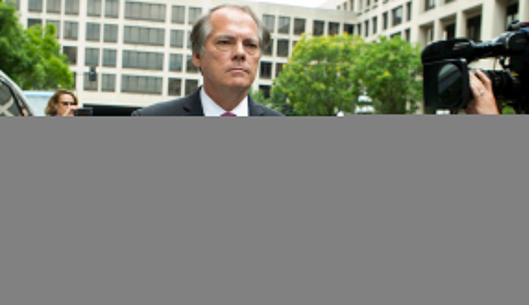 James Wolfe former director of security with the Senate Intelligence Committee leaves the federal courthouse, Wednesday, June 13, 2018, in Washington. James Wolfe a former director of security of the Senate Intelligence Committee was indicted for allegedly lying to FBI agents in December last year about repeated contacts with three reporters, which included the use of encrypted messaging applications.