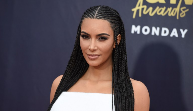 Kim Kardashian West arrives at the MTV Movie and TV Awards.