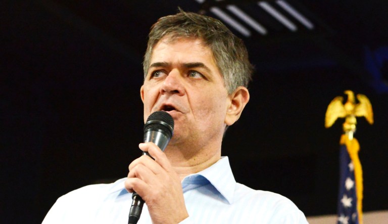 Rep. Filemon Vela, D-Texas, speaks during a roundtable discussion on immigrant children being stripped away from their parents and detained, some of them at Southwest Key Programs Casa Padre in Brownsville, Texas, on Monday.
