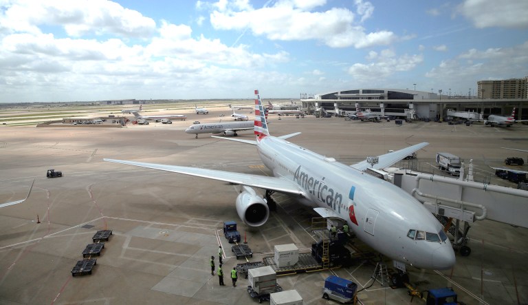In this June 16 photo, American Airlines aircrafts are seen at Dallas-Fort Worth International Airport in Grapevine, Texas. American Airlines says it asked the Trump administration not to put migrant children who have been separated from their parents on its flights.