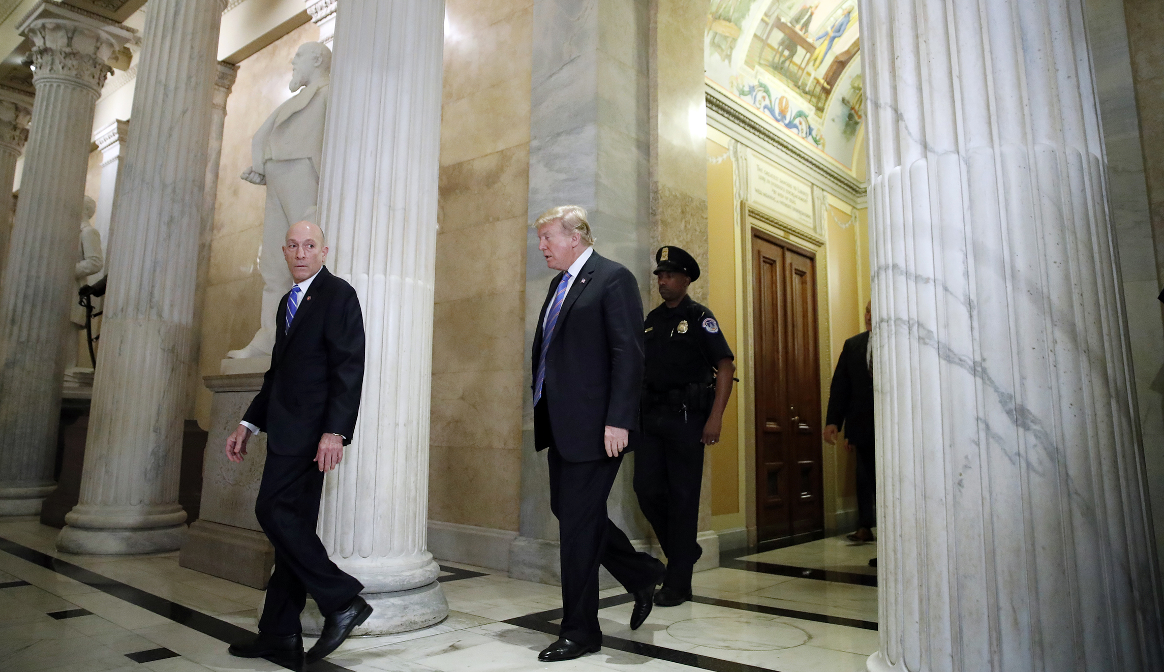WATCH: Woman yells ‘F–k you!’ at Trump as he walks through US Capitol
