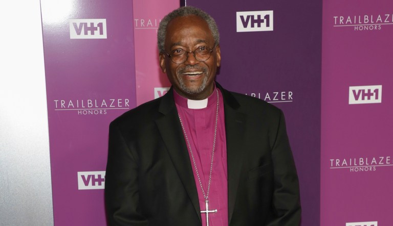 Bishop Michael Curry attends VH1's Trailblazer Honors at the Cathedral of St. John the Divine on Thursday, June 21, 2018, in New York.