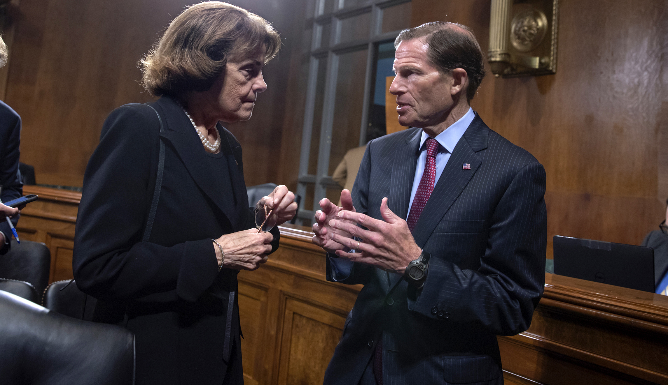 Feinstein and Blumenthal hit back at Trump: ‘There he goes again’
