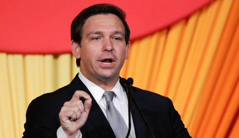 Rep. Ron DeSantis, candidate for Florida governor, speaks at an event.