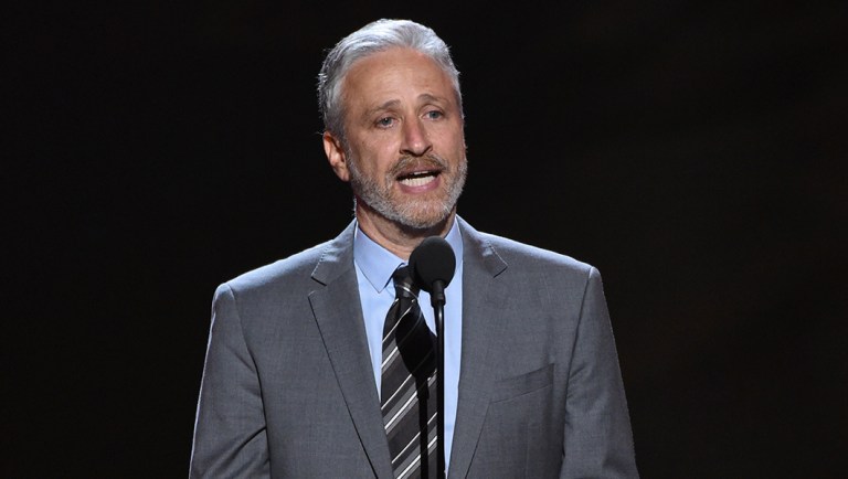 Jon Stewart presents the Pat Tillman award for service at the ESPY Awards at the Microsoft Theater on Wednesday, July 18, 2018, in Los Angeles.