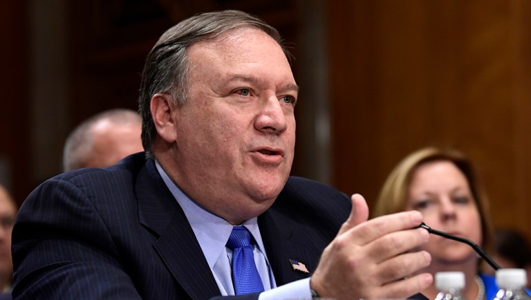 Mike Pompeo dodges questions on Trump’s private Putin meeting in tense back-and-forth with Bob Menendez