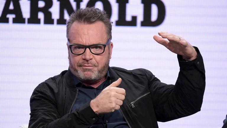 Host and executive producer Tom Arnold participates in Viceland's "The Hunt for the Trump Tapes with Tom Arnold" panel.