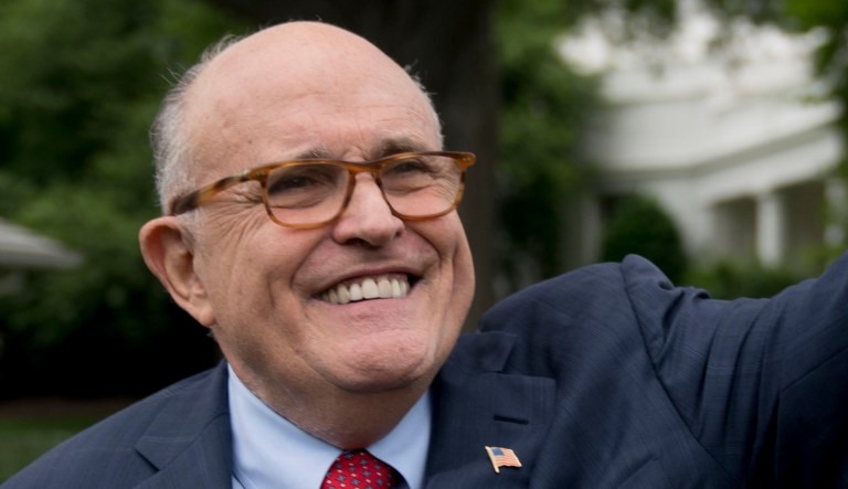 Rudy Giuliani is seen.