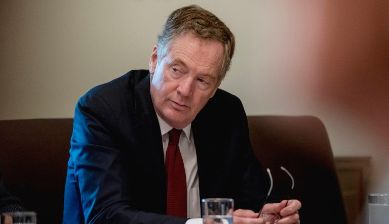 United States Trade Representative Robert Lighthizer attends a Cabinet meeting.