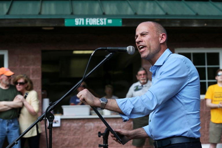 Michael Avenatti, an attorney and entrepreneur, speaks at the Hillsborough County Democrats' Summer Picnic fundraiser.