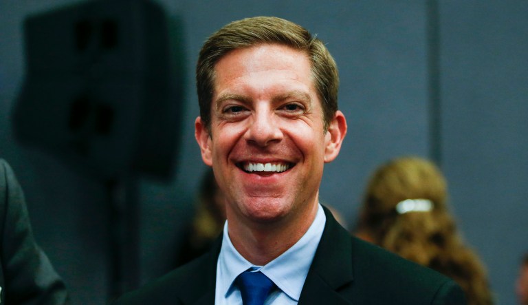 California congressional candidates Mike Levin attends at the Take It Back California event where former President Barack Obama campaigns in support of California congressional candidates on Sept. 8, 2018 in Anaheim, Calif. 