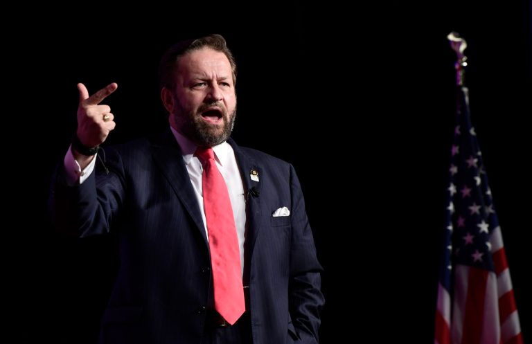 Former Trump aide Sebastian Gorka speaks at the 2018 Values Voter Summit in Washington, Saturday, Sept. 22, 2018.