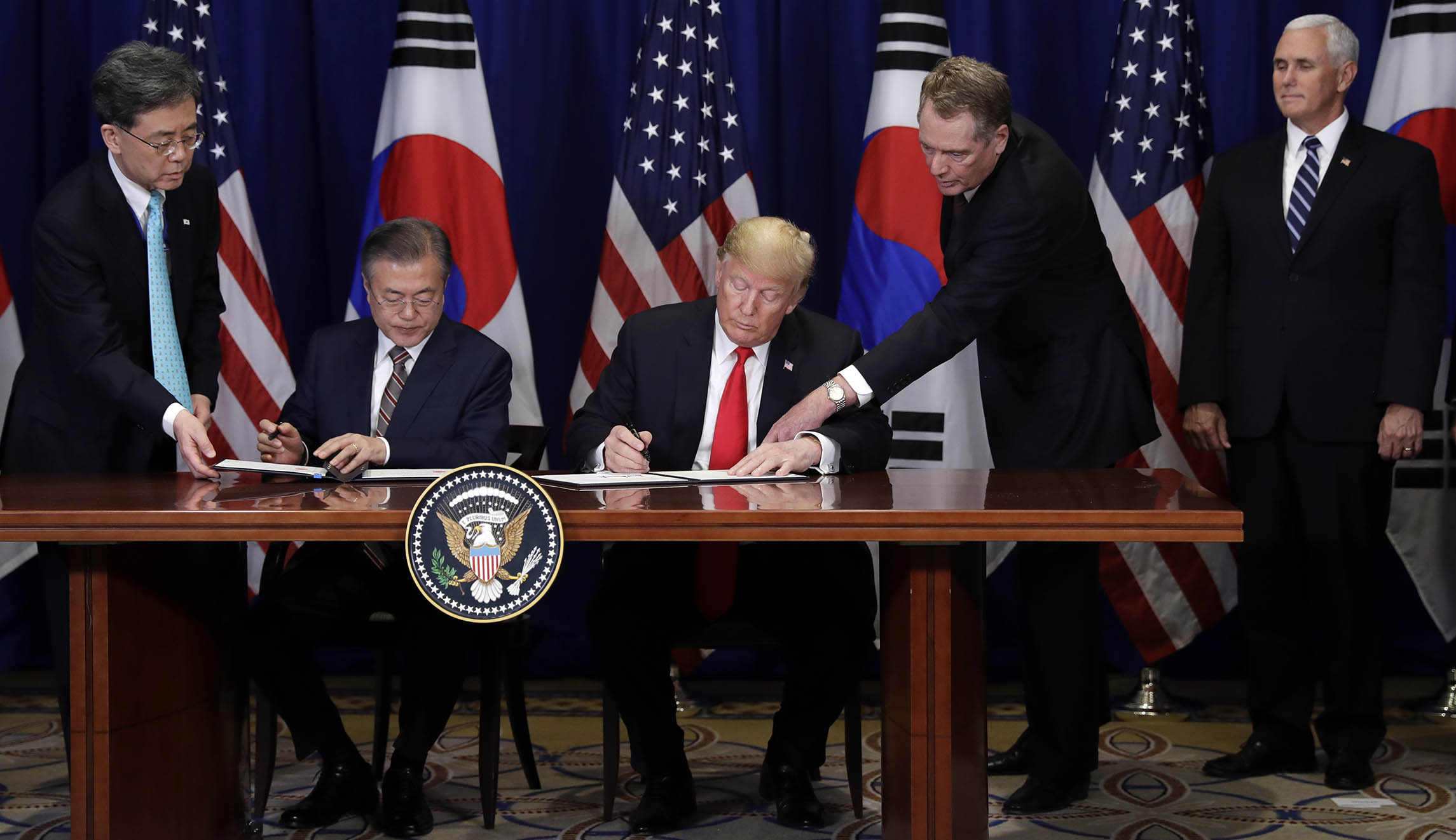 US demands trade consultations with Korea