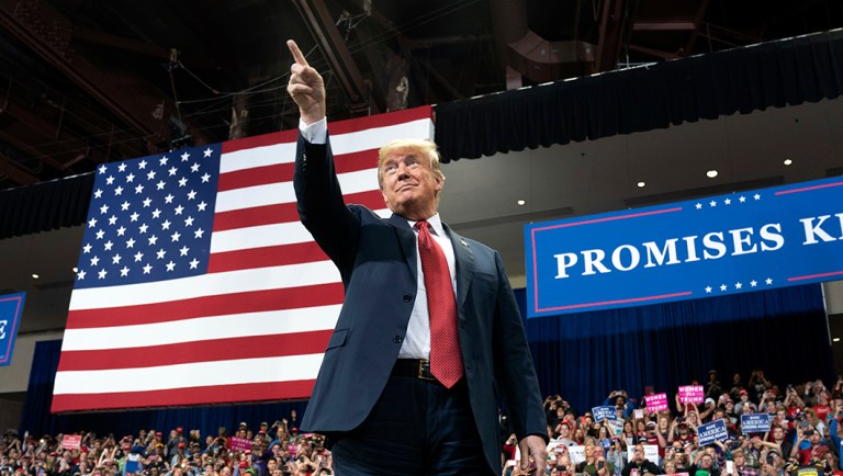 President Trump makes his second visit to Minnesota.