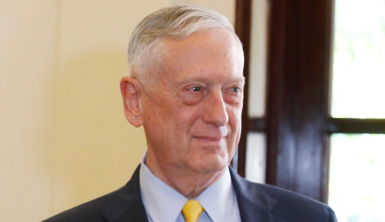 Jim Mattis is seen.