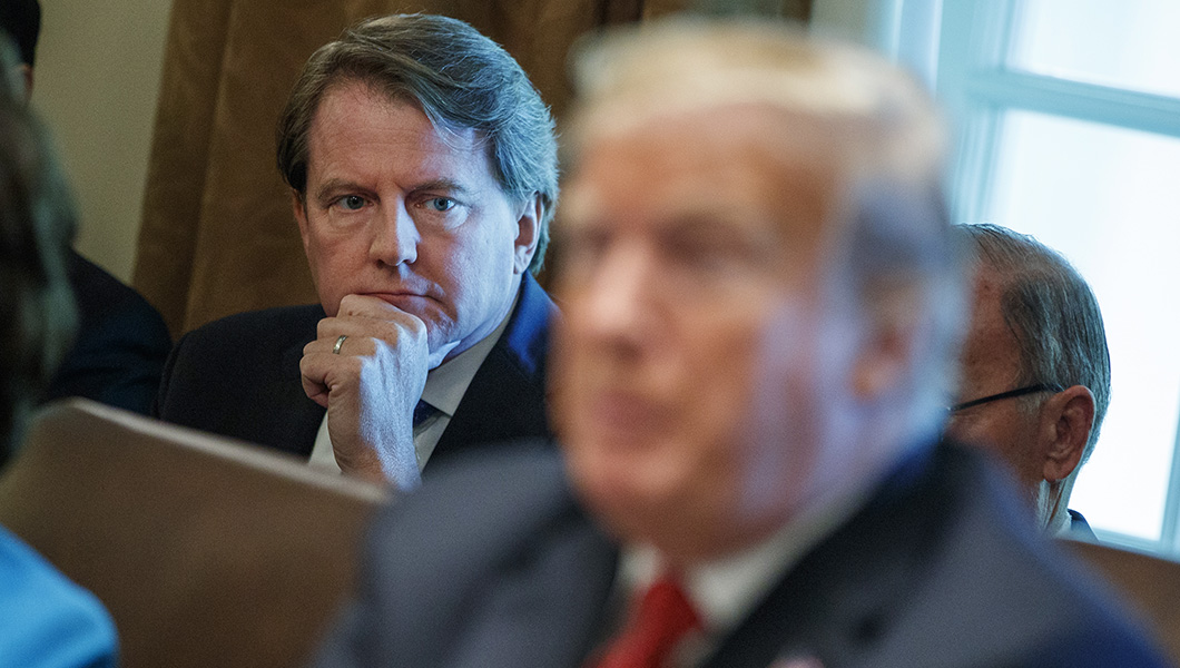 Former White House counsel Don McGahn resigned instead of firing Mueller