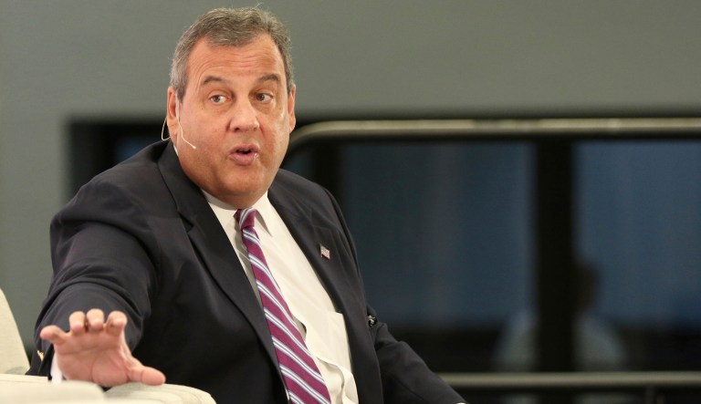 Chris Christie participates in the "Chris Christie Town Hall" at Politicon at the Los Angeles Convention Center on Saturday, Oct. 20, 2018, in Los Angeles.