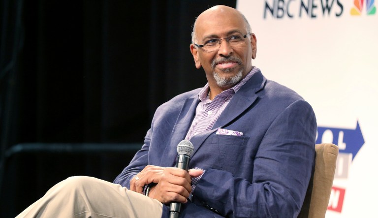 Michael Steele participates in the "Making Sense of the Midterms" panel at Politicon at the Los Angeles Convention Center on Saturday, Oct. 20, 2018, in Los Angeles.