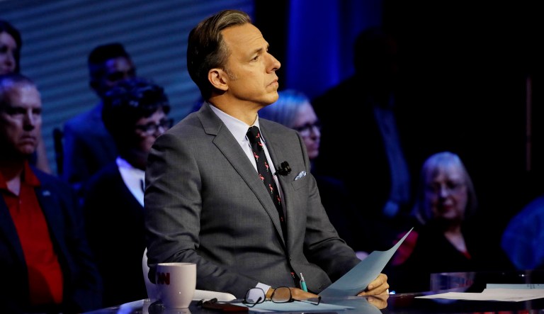 Moderator Jake Tapper during a debate.