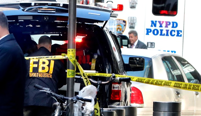 A member of the FBI Weapons of Mass Destruction team works in New York.
