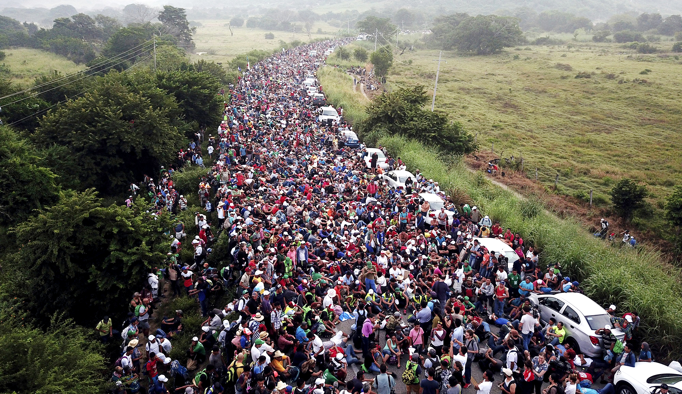 DHS tracking over 6,500 migrants spread across two caravans