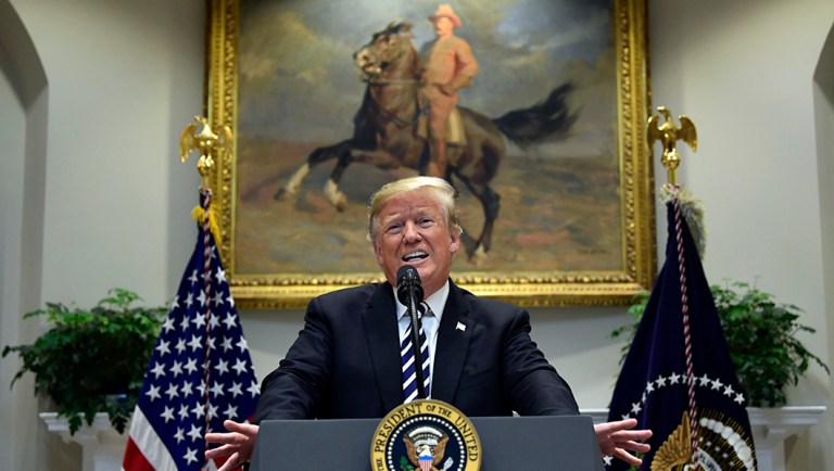 President Trump talks about immigration and gives an update on border security from the Roosevelt Room of the White House.