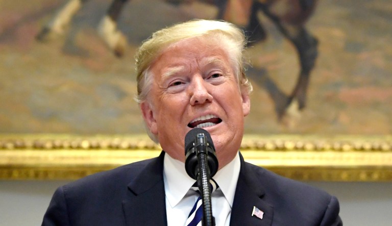 President Trump talks about immigration and gives an update on border security from the Roosevelt Room of the White House in D.C.