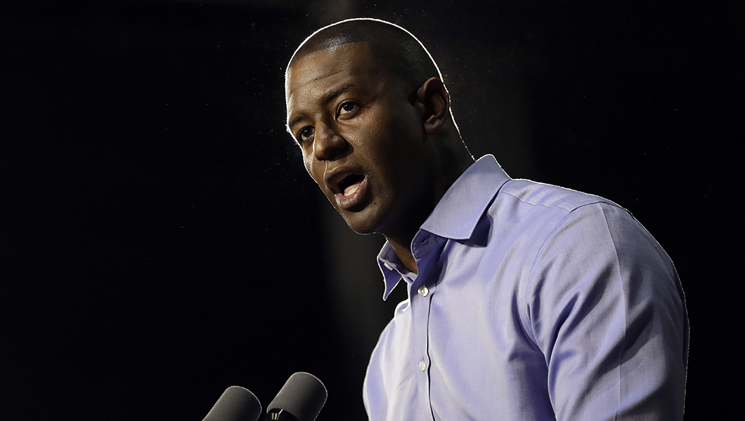 Gillum heads to Tallahassee after 3 killed in yoga studio shooting