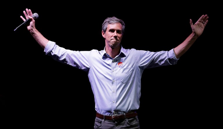 U.S. Rep. Beto O'Rourke, the 2018 Democratic Candidate for U.S. Senate in Texas, makes his concession speech at his election night party in El Paso, Texas.