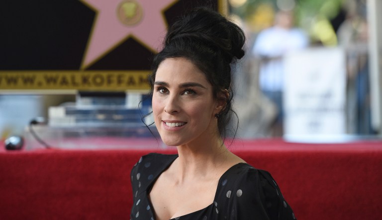 Actress and comedian Sarah Silverman attends a ceremony honoring her with a star on the Hollywood Walk of Fame on Friday, Nov. 9, 2018, in Los Angeles.
